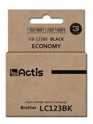 Tusz Actis KB-123BK (Brother  LC123BK/LC121BK) standard 15ml czarny