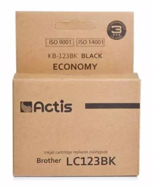 Tusz Actis KB-123BK (Brother  LC123BK/LC121BK) standard 15ml czarny