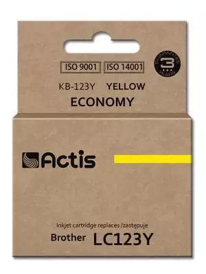 Tusz Actis KB-123Y (Brother  LC123Y/LC121Y) standard 10ml yellow