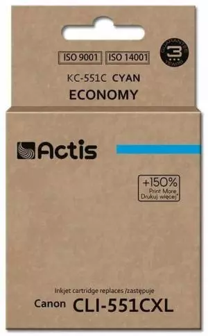 Tusz Actis KC-551C (Canon  CLI-551C) standard 12ml cyan Chip