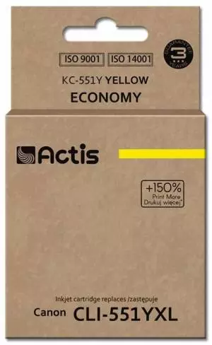 Tusz Actis KC-551Y (Canon  CLI-551Y) standard 12ml yellow Chip