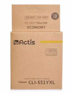 Tusz Actis KC-551Y (Canon  CLI-551Y) standard 12ml yellow Chip