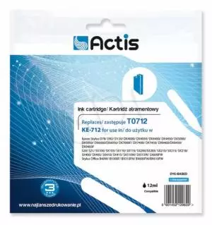 Tusz Actis KE-712 (Epson  T0712 C13T071240) standard 13.5ml cyan