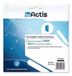 Tusz Actis KE-611 (Epson  T0611) standard 12ml czarny