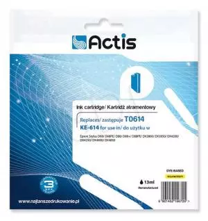 Tusz Actis KE-614 (Epson  T0614) standard 12ml yellow