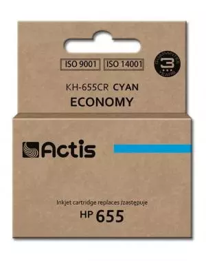 Tusz Actis KH-655CR (HP 655 CZ110AE) standard 12ml cyan Chip