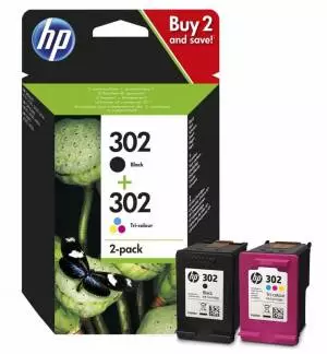 Combo Pack Ink oryginał HP 302BK+CL X4D37AE zestaw