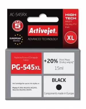 Tusz Activejet AC-545RX (Canon PG-545XL) premium 15ml czarny