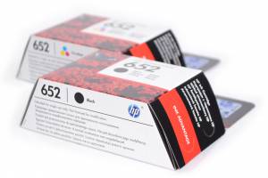 Zestaw 2 tusze: HP 652 czarny F6V25AE + kolorowy F6V24AE