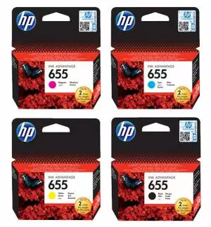 Zestaw HP 655 CMYK - 4 oryginalne tusze