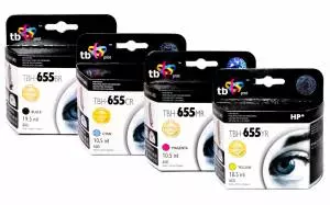 Zestaw TB Print HP 655 - 4 tusze CMYK