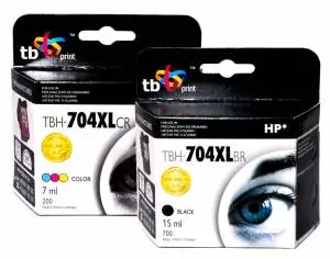 Zestaw TB Print HP 704 - 2 tusze czarny i kolor XL