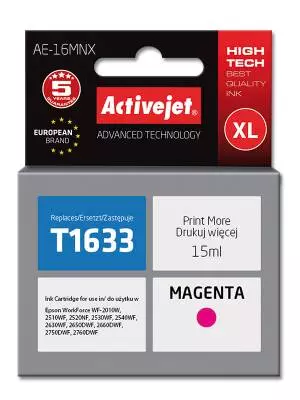 Tusz Activejet AE-16MNX zamiennik Epson 16XL T1633 15 ml czerwony