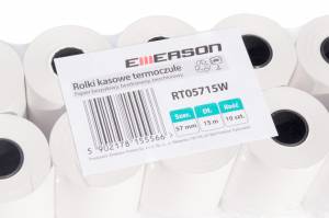 Papier do kasy 57x15 thermal Emerson 10 rolek