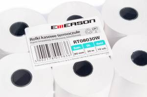 Papier do kasy 80x30 thermal Emerson 10 rolek