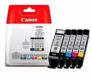 Oryginalny zestaw Canon tusz PGI-570 15ml i 4x CLI-571 7ml CMYK