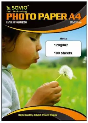 Papier fotograficzny SAVIO PA-11 A4 128/100 MAT