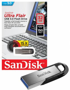 Pendrive SanDisk ULTRA FLAIR USB 3.0 32GB (do 150MB/s)