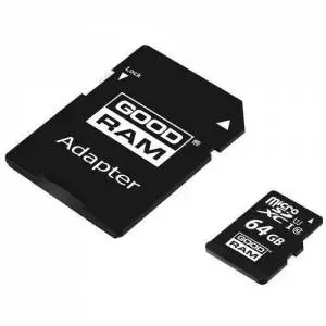 Karta GOODRAM microSD 64GB CL10 UHS I + adapter