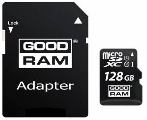 Karta GOODRAM microSD 128GB CL10 + adapter