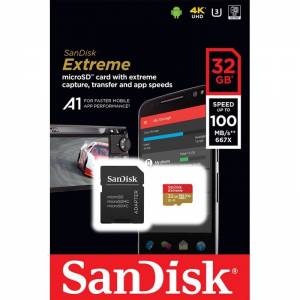 Karta SanDisk Extreme microSDHC 32GB 100/60 MB/s A1 V30 U3