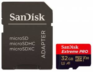 Karta SanDisk Extreme Pro microSDHC 32GB 100/90 MB/s A1 V30