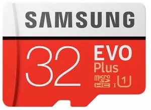 Karta microSD Samsung 32 GB EVO Plus + Adapter