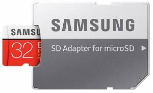 Karta microSD Samsung 32 GB EVO Plus + Adapter
