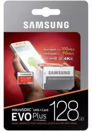 Karta microSD Samsung 128 GB EVO Plus mSD + Adapter