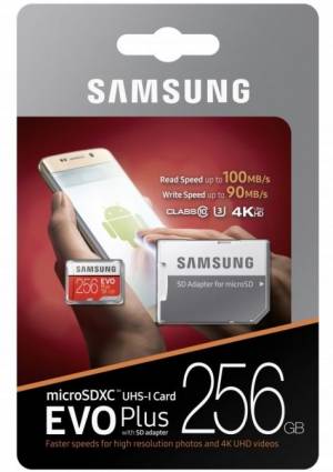 Karta microSD Samsung 256 GB EVO Plus mSD + Adapter