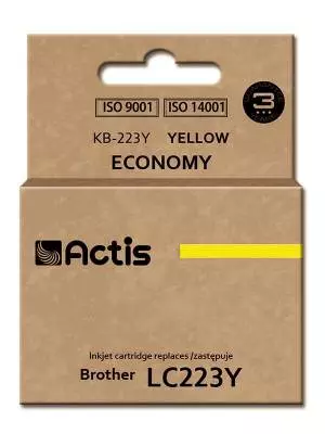 Tusz ACTIS KB-223Y Brother LC223Y 10 ml żółty