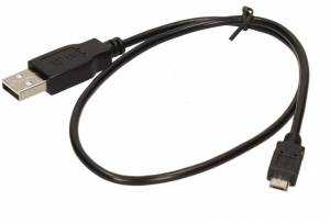 Kabel USB - Micro USB 50 cm czarny