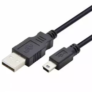 Kabel USB - Mini USB 1 m czarny