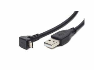 Kabel USB - Micro USB 1.8 m Gembird kątowy czarny