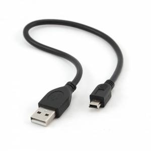 Kabel USB - Mini USB 0.3 m czarny Gembird