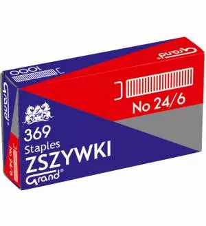 Zszywki 24/6 1000 szt Grand 369