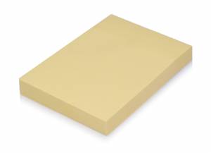Karteczki samoprzylepne bloczek 76x102 idest żółty 100 szt