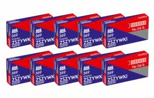 10x zszywki 24/6 1000 szt Grand 369