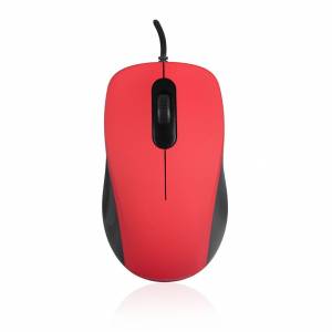 Mysz przewodowa optyczna Modecom Silent M10S czerwona