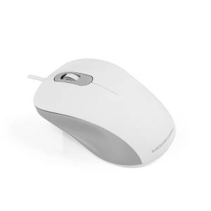 Mysz przewodowa optyczna Modecom Silent M10S biała