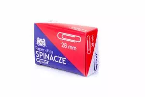 Spinacze metalowe 28mm Grand 100 szt okrągłe