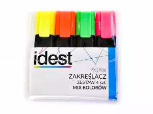 Komplet zakreślaczy Idest 4 kolory