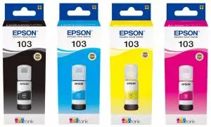 Zestaw Epson 4x tusz ET 103 CMYK