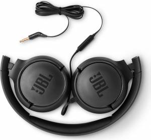 Słuchawki nauszne JBL Tune 500 Czarne, wbudowany mikrofon