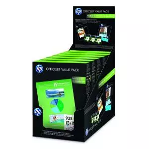 Multipack HP 3x tusz 935XL CMY + papier foto F6U78AE