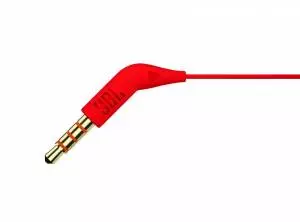 Słuchawki dokanałowe JBL T110 Czerwone, mikrofon