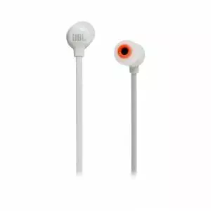 Słuchawki dokanałowe JBL T110BT Białe, mikrofon, bezprzewodowe - Bluetooth