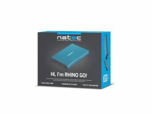 Kieszeń zewnętrzna HDD/SSD Sata Rhino Go 2,5 USB 3.0 niebieska