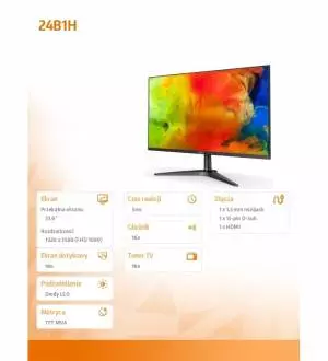 Monitor AOC 23.6 cala 24B1H MVA HDMI