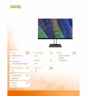 Monitory AOC 23.8 24V2Q IPS DP HDMI FreeSync